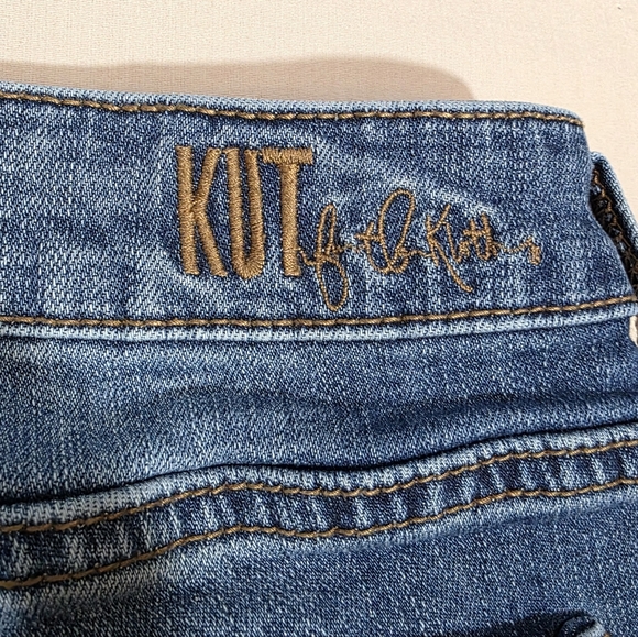 Kut From The Kloth Katy Boyfriend Blue Denim Women's Shorts Sz 12 - Picture 4 of 11